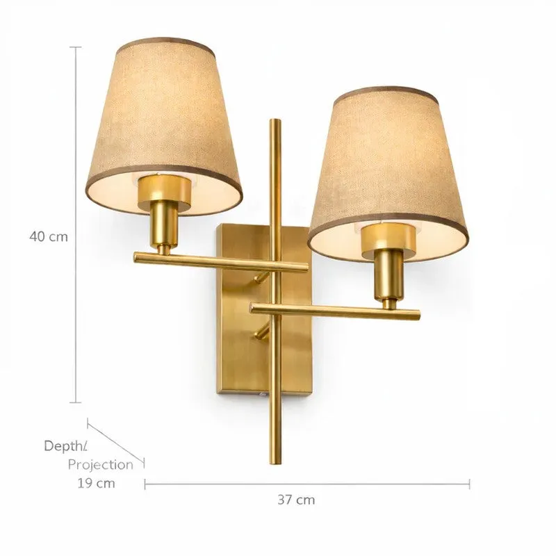 Amber Duet Metal Wall Lamp media 7