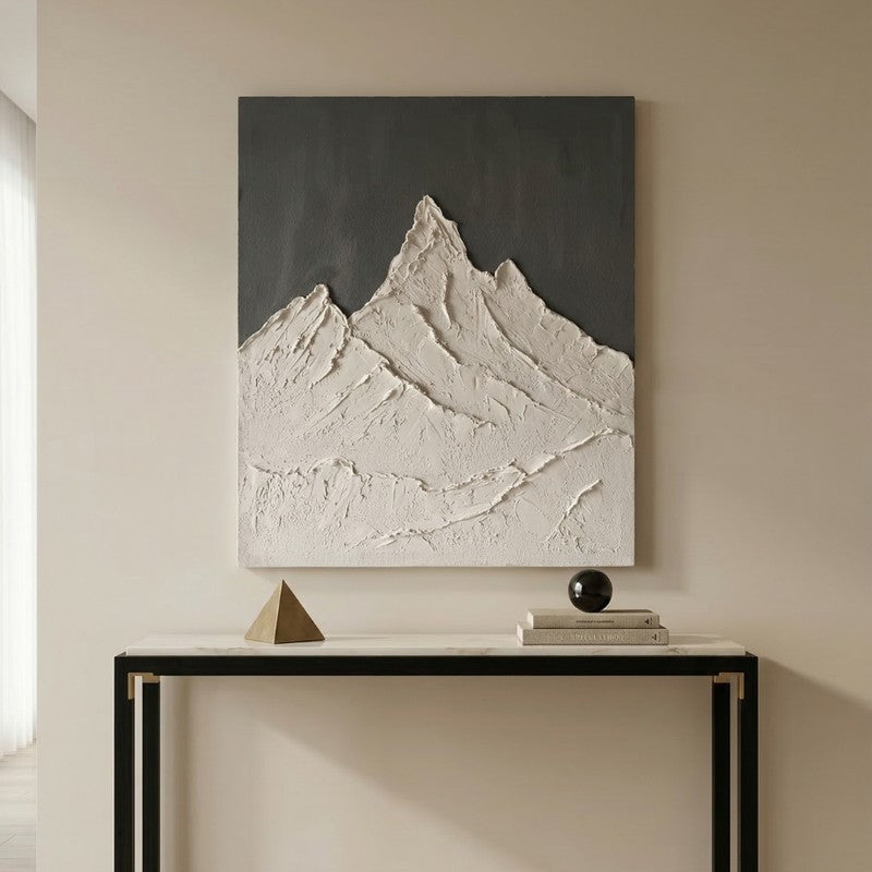 Alpine Relief Handmade Canvas Wall Painting media 10