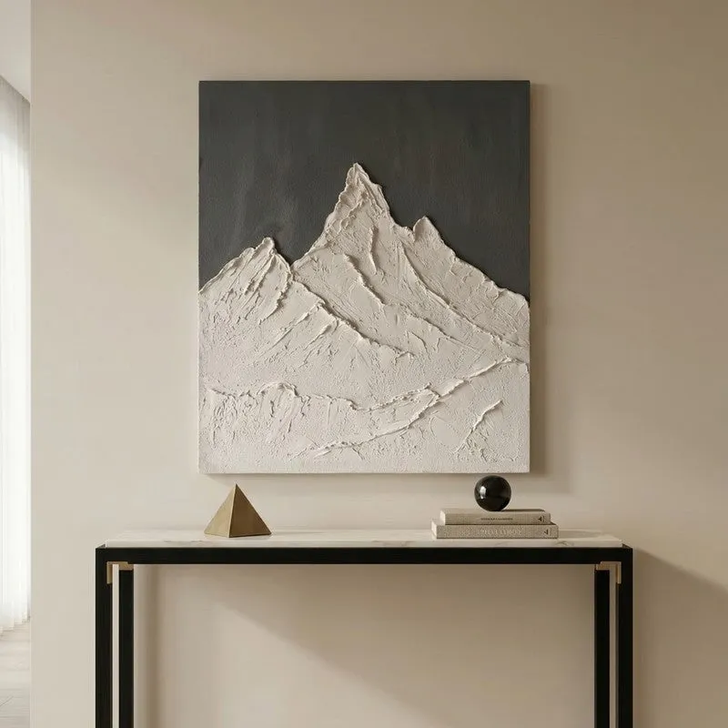 Alpine Relief Handmade Canvas Wall Painting media 10
