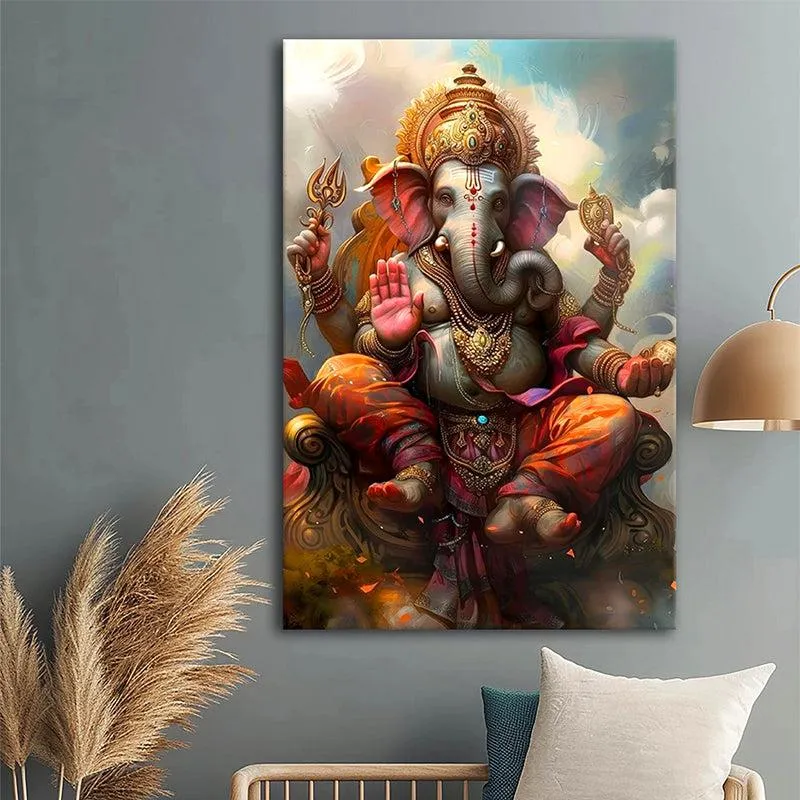 Lord Of Wisdom Wall Painting media 1
