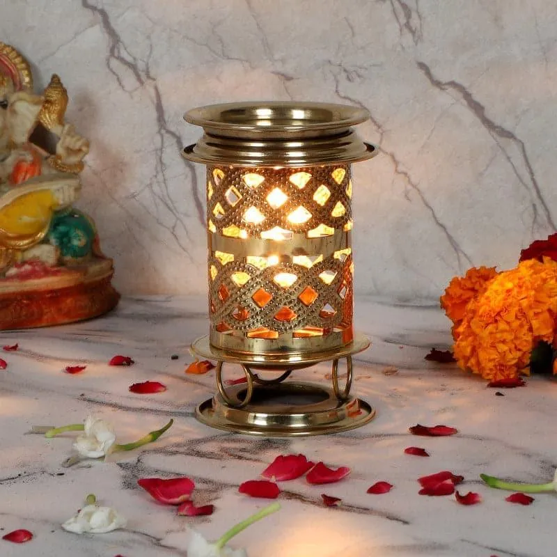 Brass Chimney Akand Diya media 3