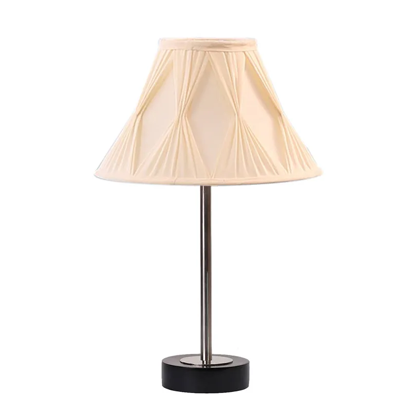 Pleatra Pinch Rodin Wooden Table Lamp - OffWhite,Silver,Black media 4