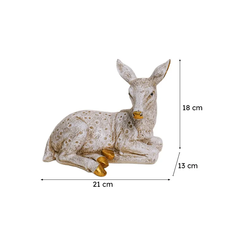 Spotted Deer Resin Show Piece media 6