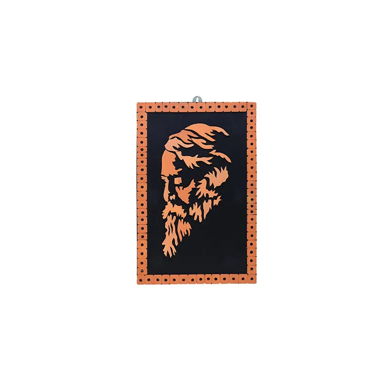 Terracotta Rabindranath Tagore Wall Art media 3