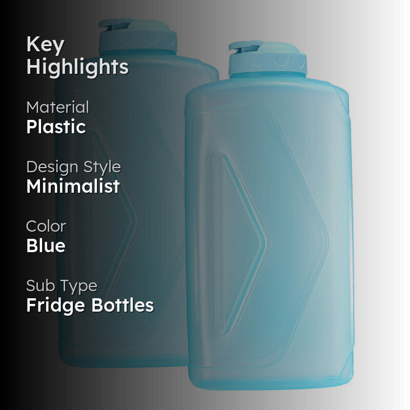 Adrian Water Bottle (Blue, 2000 mL Each) - Set Of Two media 2