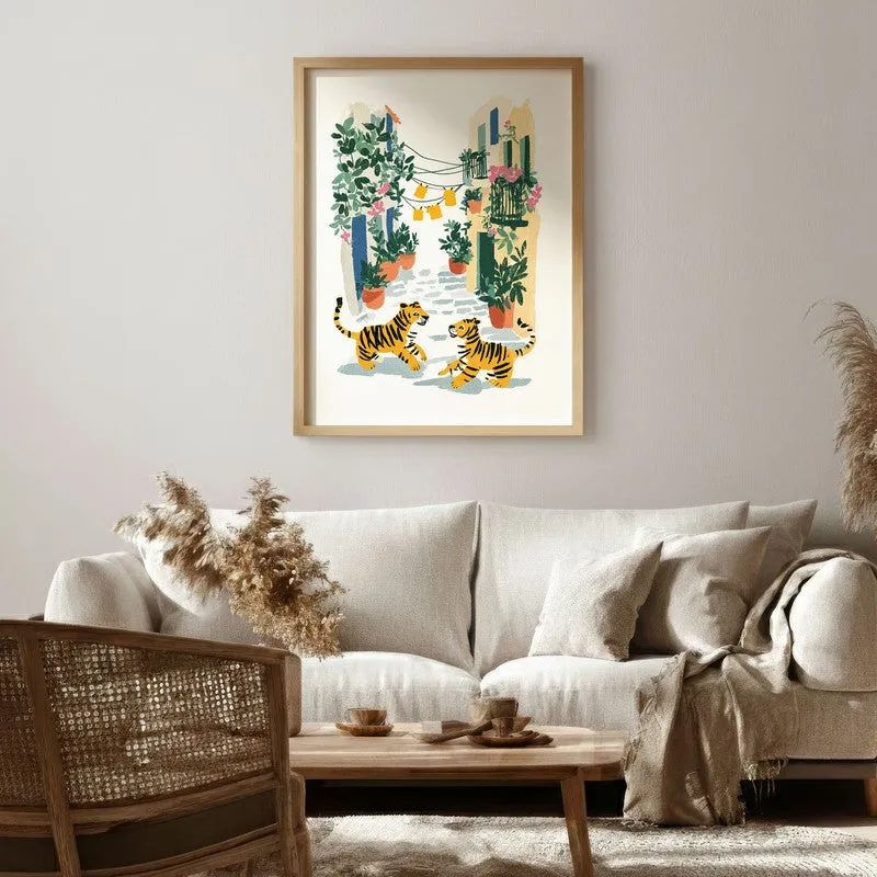 Citrivale Canvas Wall Painting With Brown Frame media 6