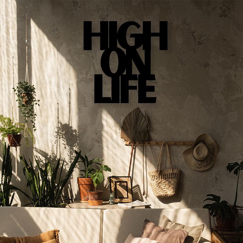 High On Life Iron Wall Accent