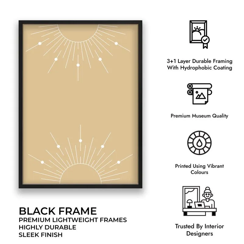 Radiant Noon Canvas Wall Painting With Black Frame media 11