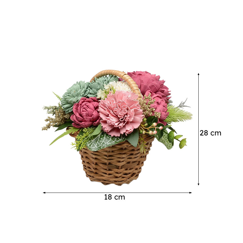 Mystic Mix Solawood Artificial Flower Basket image 6