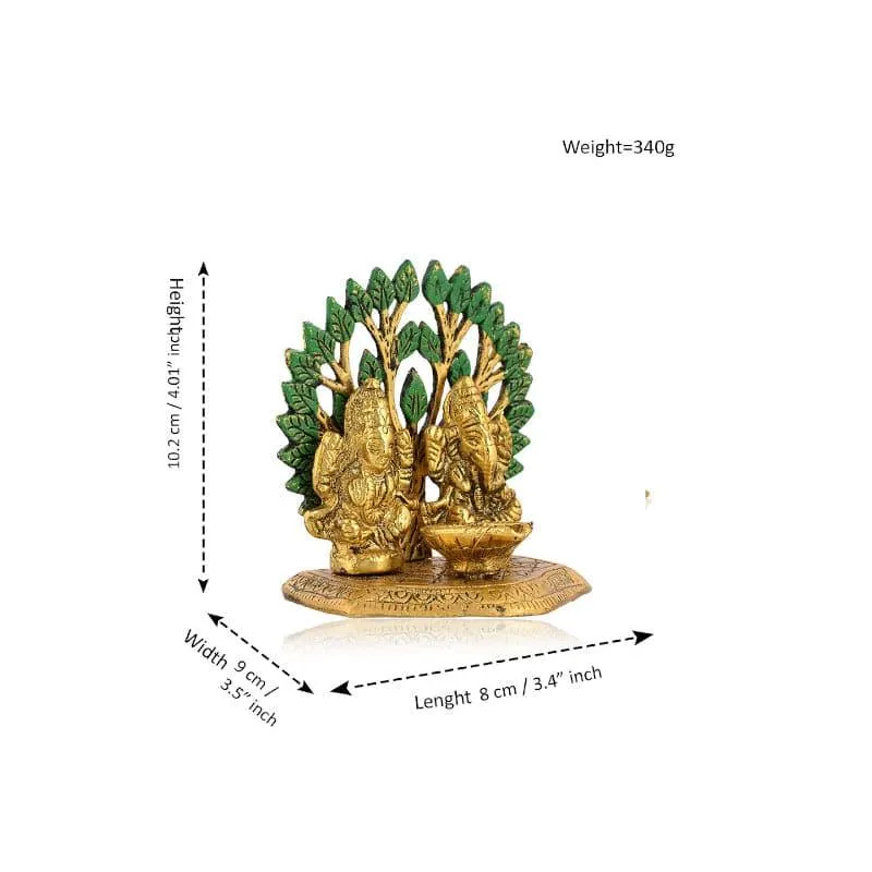 Ganesha Lakshmi Decorative Idol media 4