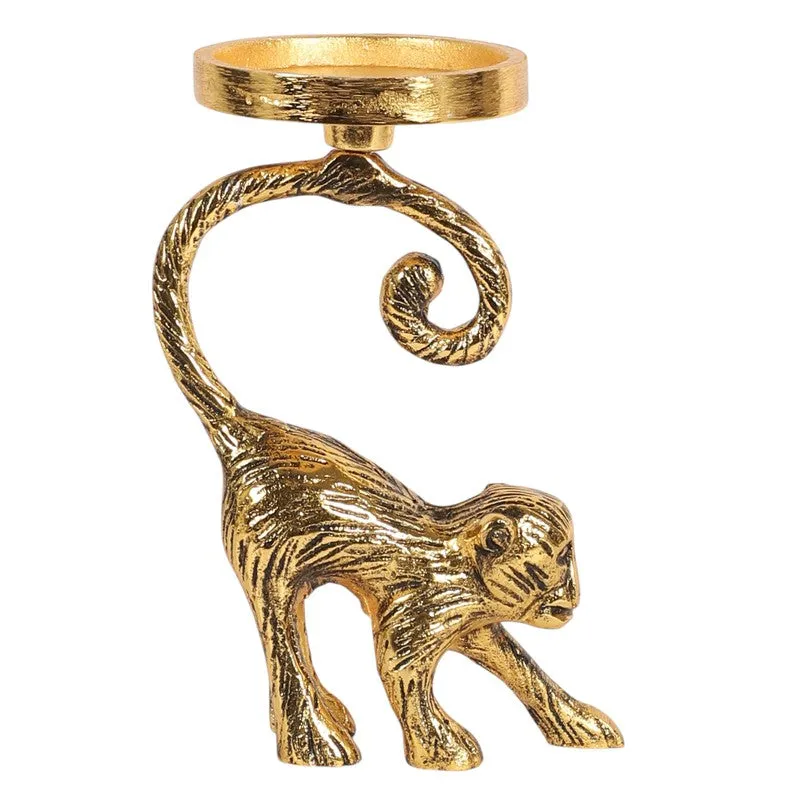 Golden Monkey I Candle Holder media 7