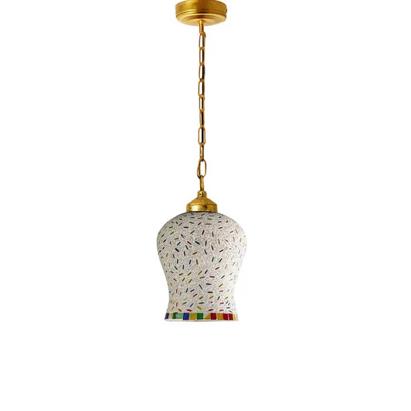 Mosaic Mini Metal & Glass Ceiling Lamp media 4