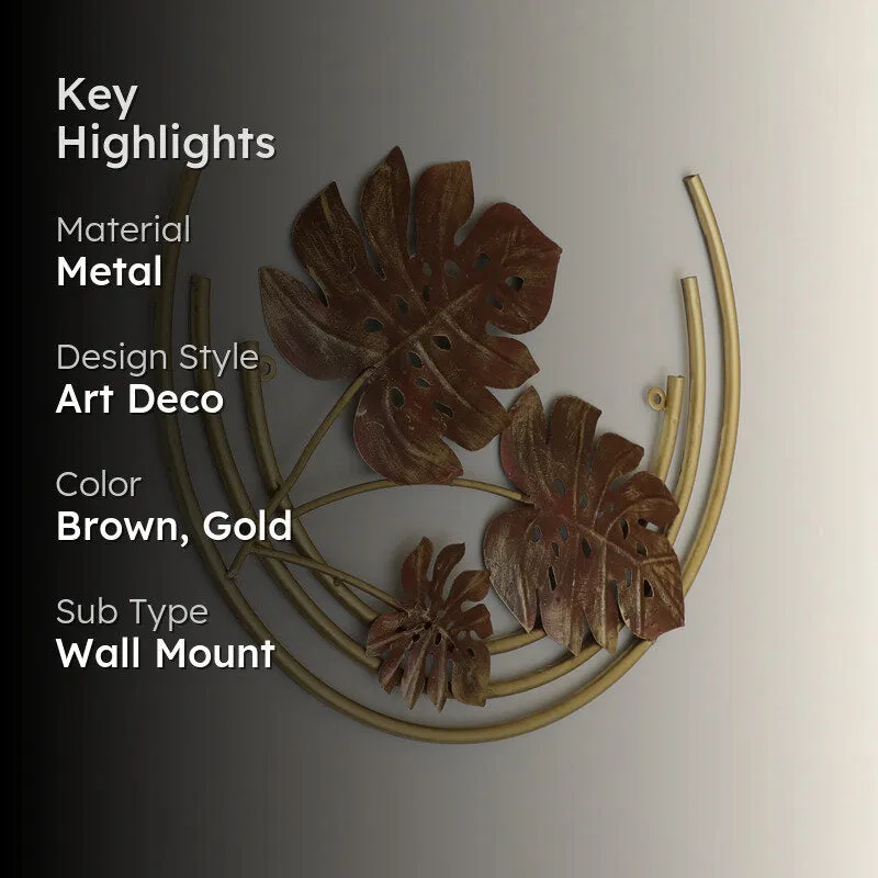 Zlata Monstera Metal Wall Accent media 2