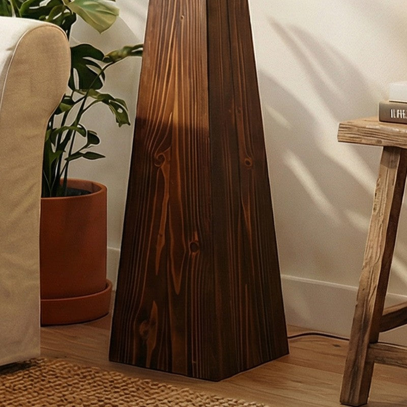 Gloriana Jute and Wood Floor Lamp media 5