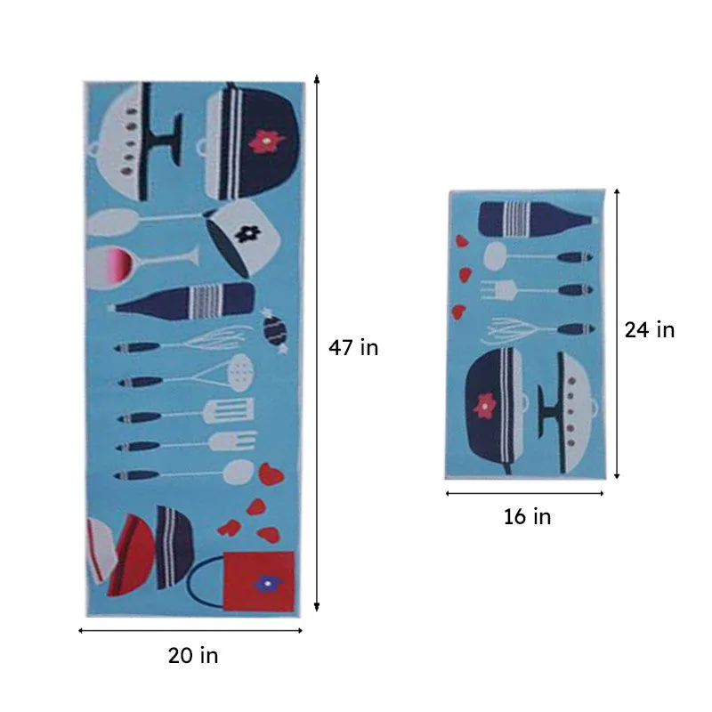 Classy Cook Kitchen Nylon Runner Rug - Set Of Two media 5