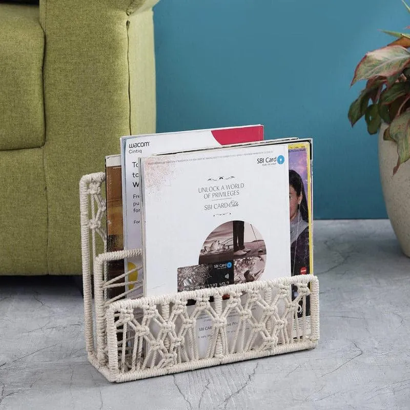 Agela Macrame Magazine Holder media 3