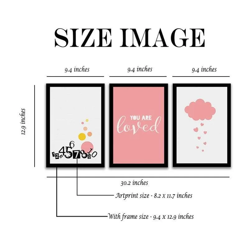 You Are Loved Wall Art - Set Of Three media 4
