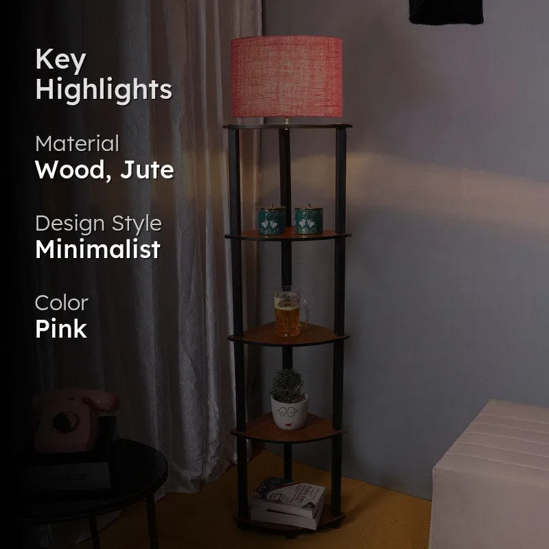 Cylindra Shimmer Floor Lamp (Pink) media 2