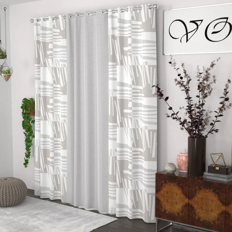 Line Harmony Curtains - Set of Three media 3