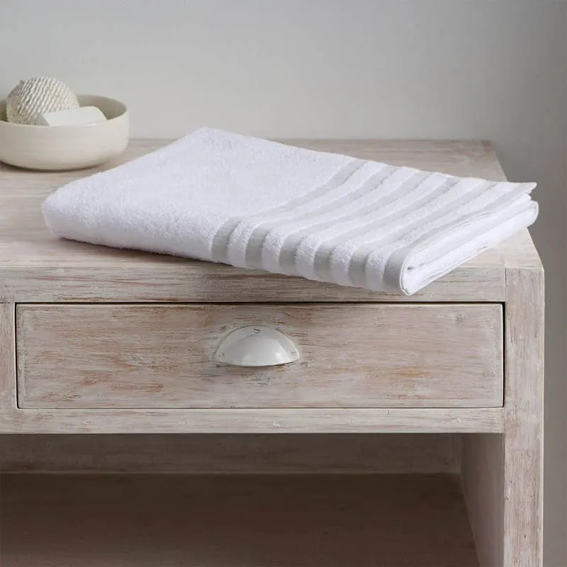 Stevo Stripe Terry Cotton Bath Towel media 3