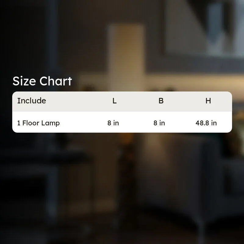 Tall White Mango Wood Floor Lamp media 14