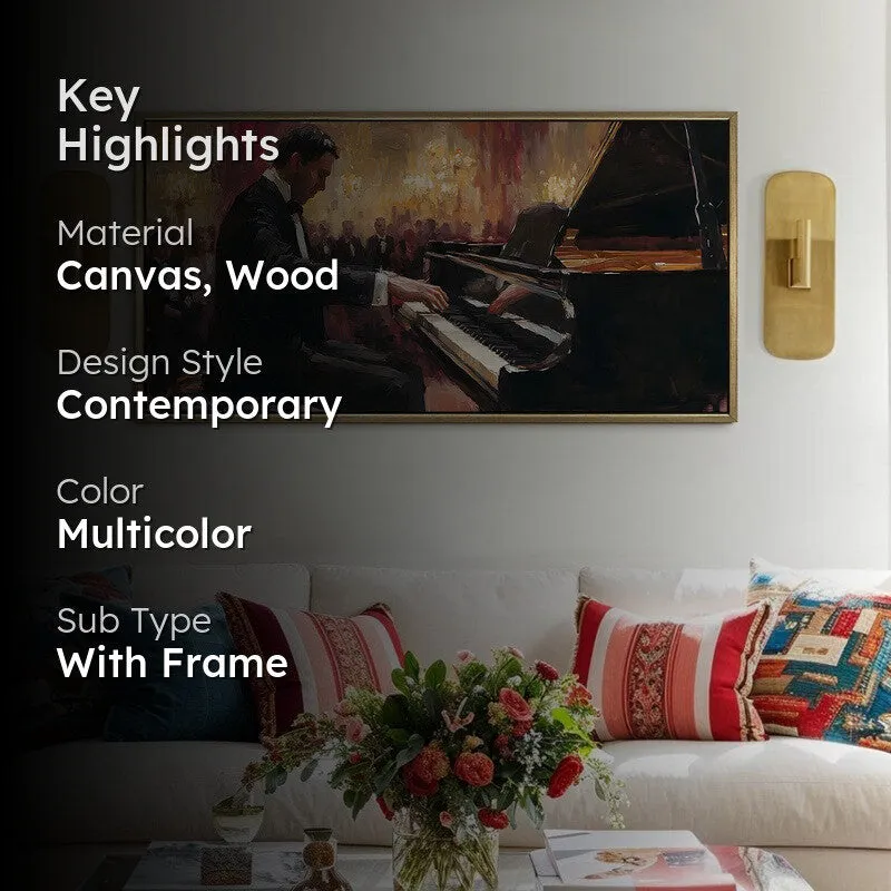 Echoing Hall Canvas Wall Painting With Frame media 2