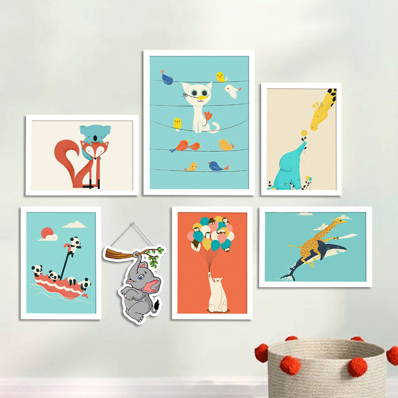 Vibrant Comics Wall Art - Set Of Seven media 4