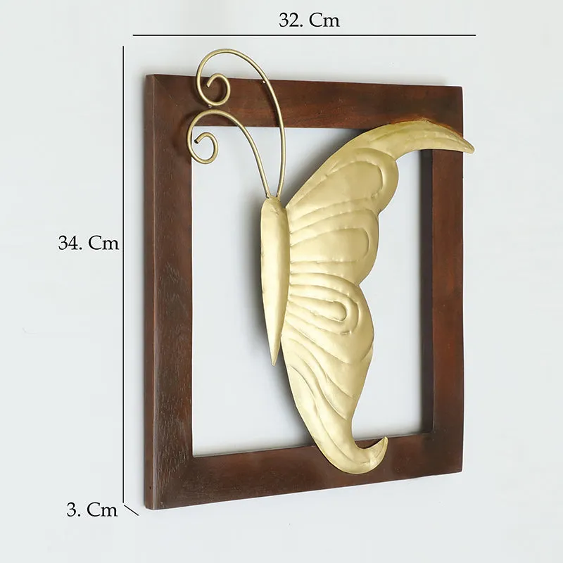 Mirrored Farfalle Metal & Wood Wall Accent media 5