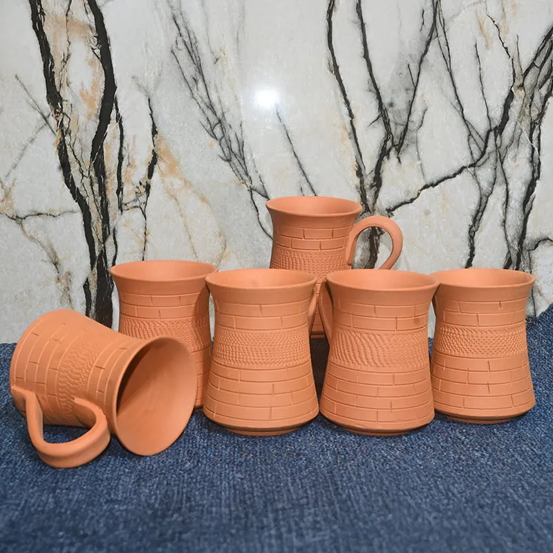 Kaivalya Terracotta Coffee Mug (250 mL Each) - Set of Six media 5