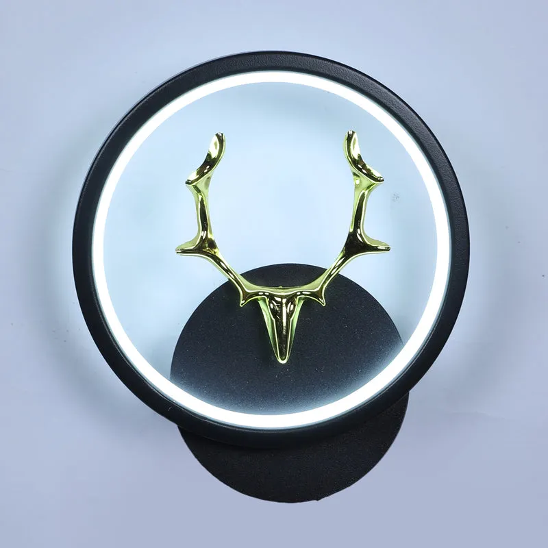 Antla Deer Iron Wall Lamp media 9