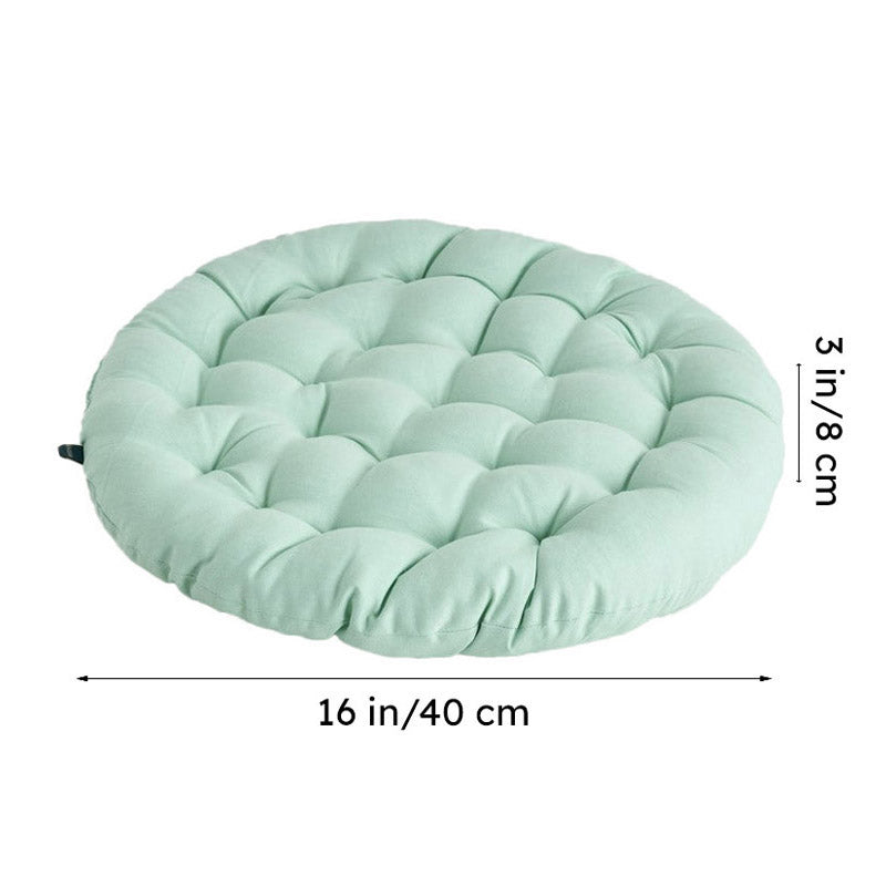 Fluffpod Solid Cotton Floor Cushion - Sage Green media 8