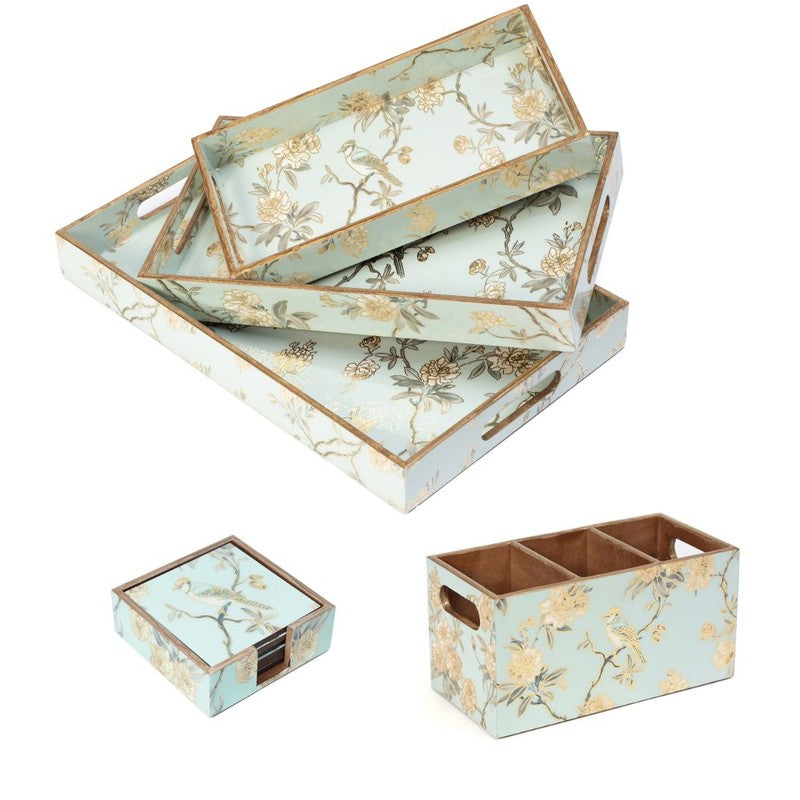 Briar Elegant Serving Tray Set - Ten Piece Set media 10