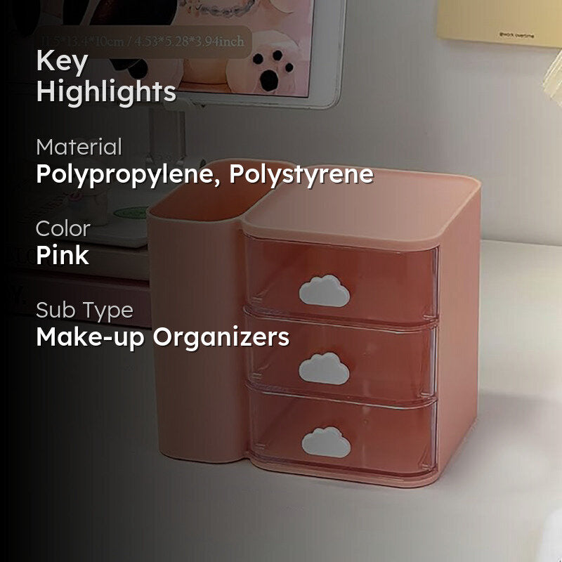 Stashify Three Tier Desk Organiser - Pink media 2