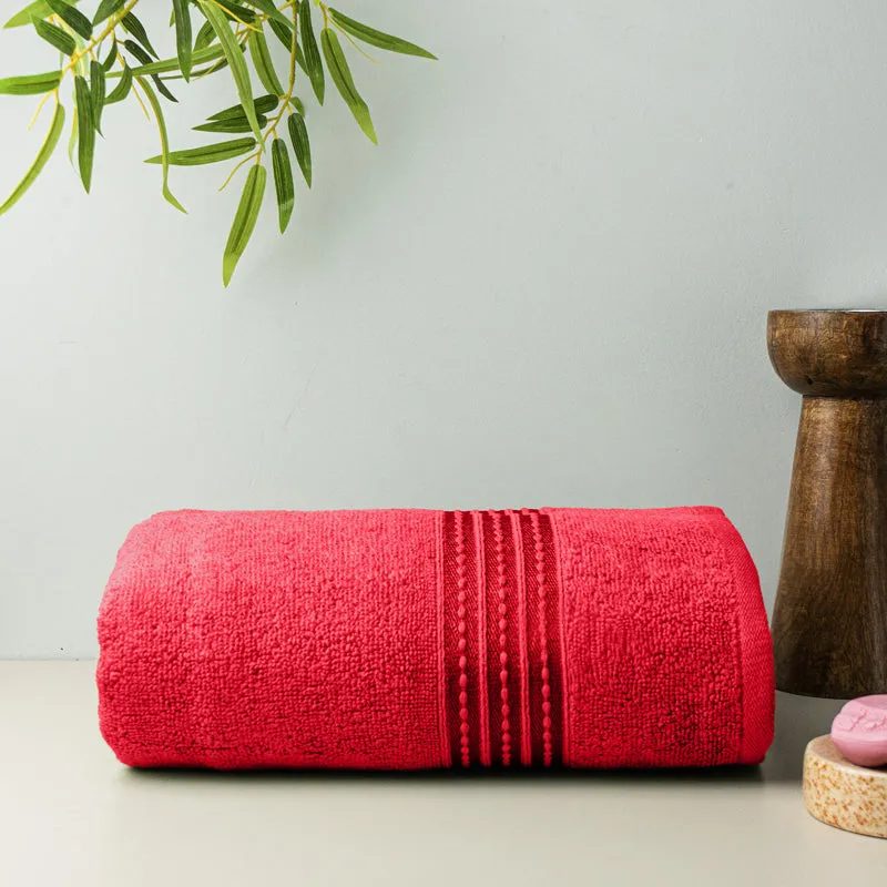 Micro Cotton LuxeDry Soothe Bath Towel - Red media 3
