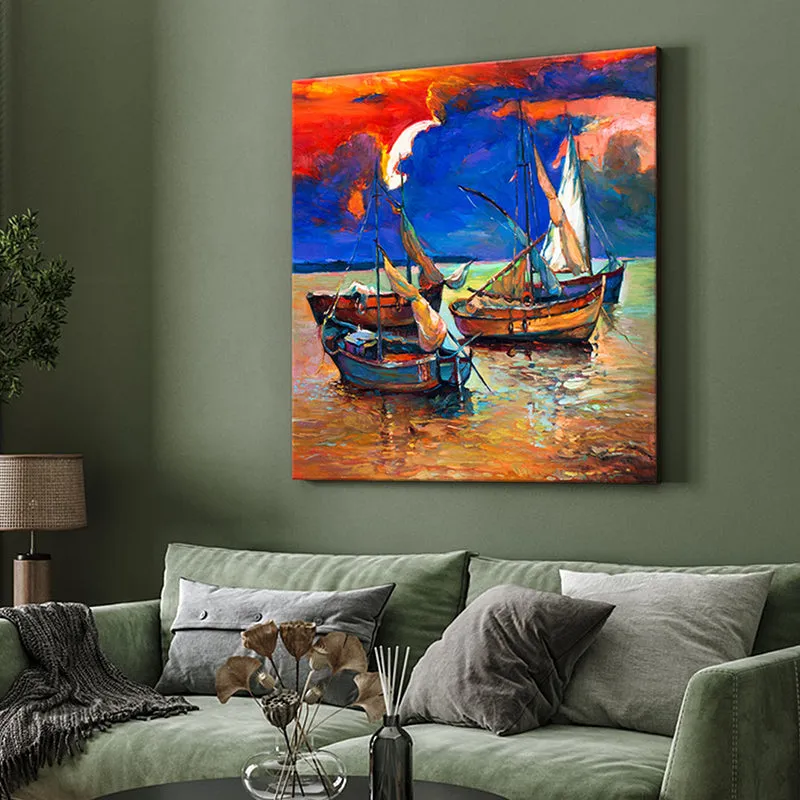 Sailor At Dusk Wall Painting media 4