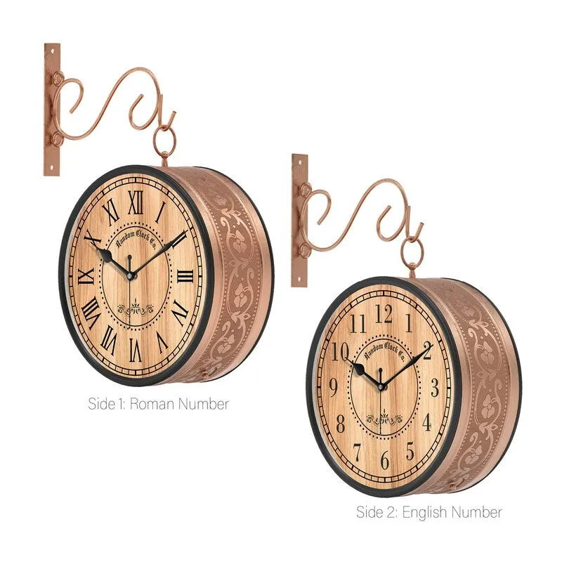 Timberly Double Sided Wall Clock media 4