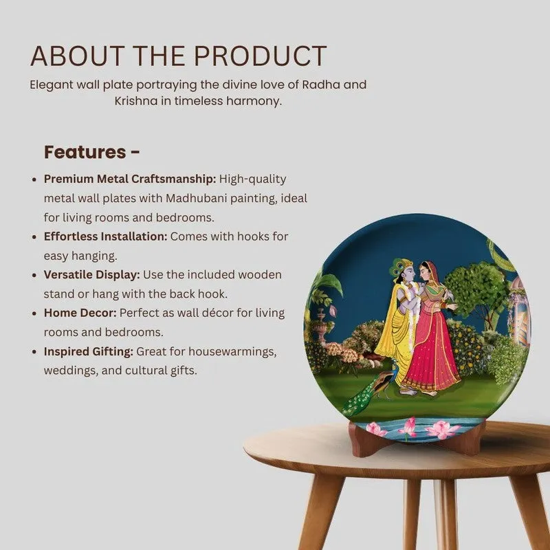 Radha (Krishna Decorative Plate) - Two Piece Set media 4