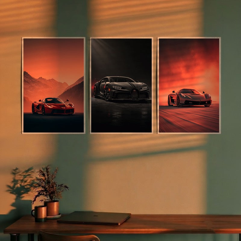 Motion Matrix Cars Polymer Wall Poster