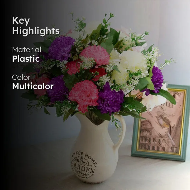 Velvet Petals Real Touch Artificial Flowers - Set Of Three media 2