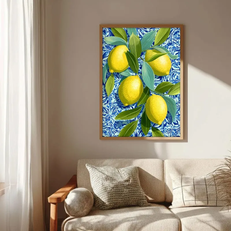 Citrina Canvas Wall Painting - Brown Frame media 6