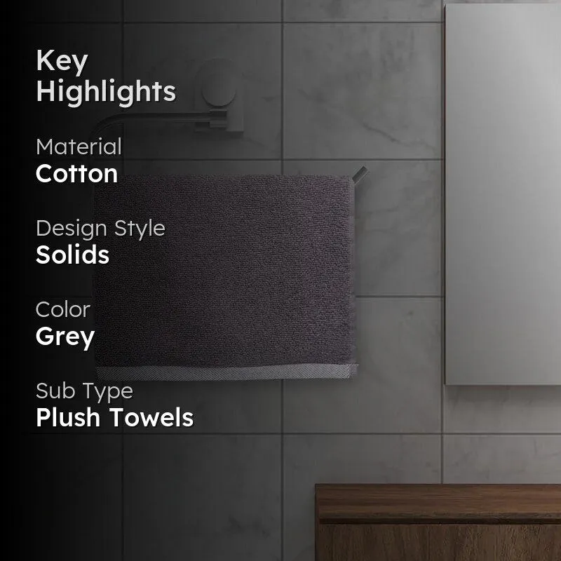 Hue Haven Face Towel (Grey) - Set of Four media 2
