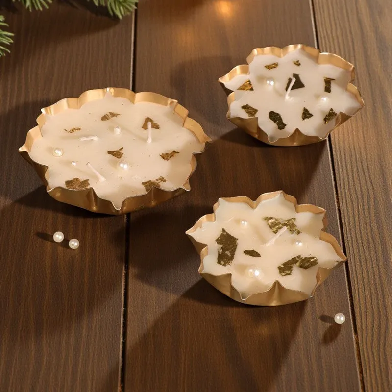 Ivory Glow Candle - Set Of Three media 3