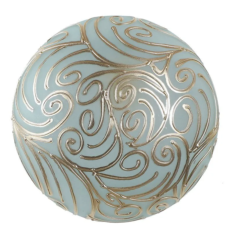 Clario Flush Mount Glass Ceiling Lamp media 5