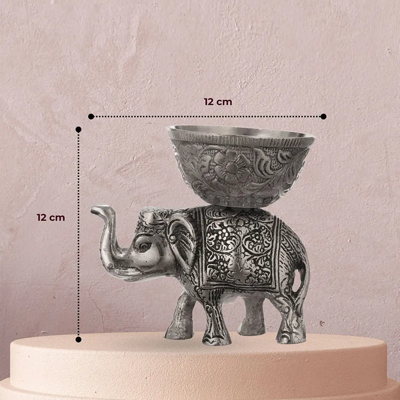 Ornate Haathi Accent Bowl - Set Of Two media 10