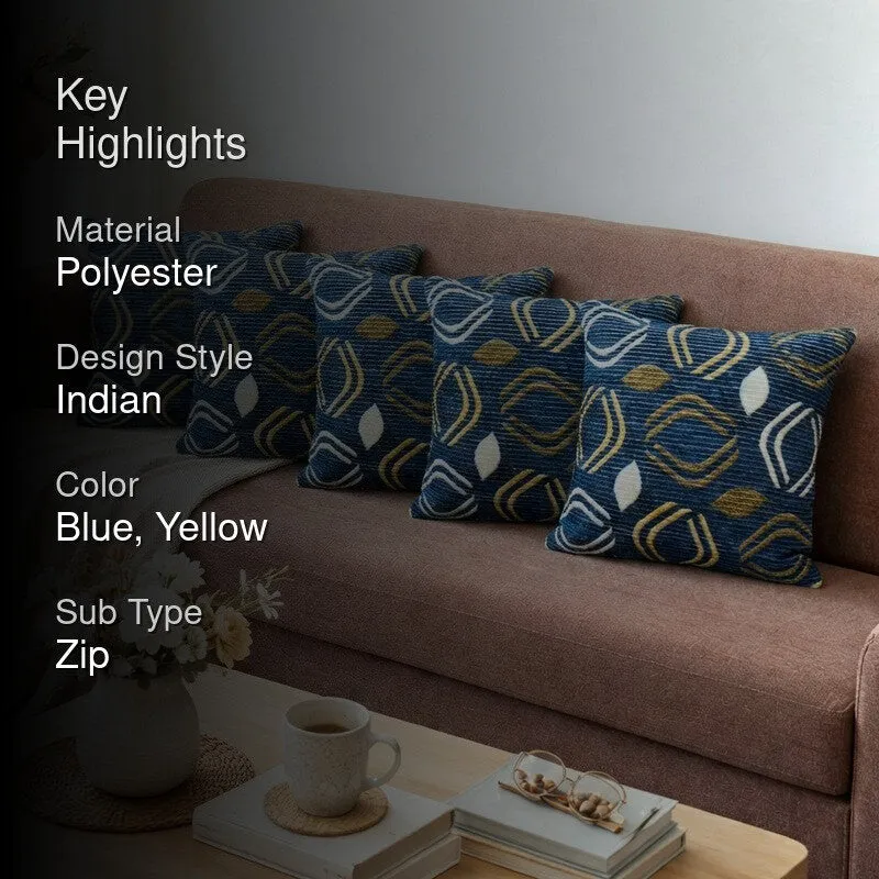 ShapeCraft Cushion Cover (Navy) - Set Of Five media 2