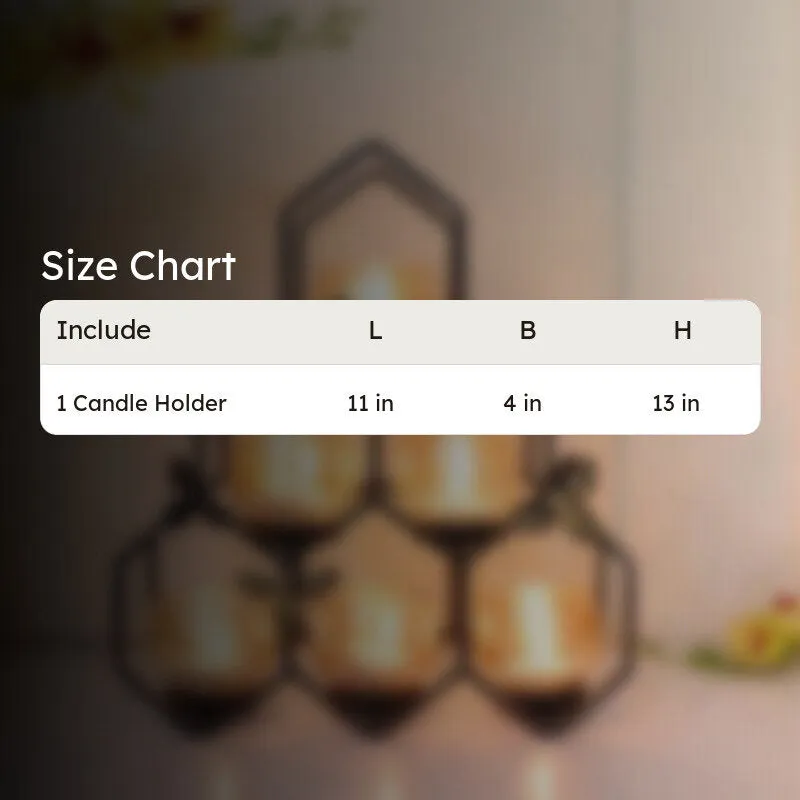 Hexova Comb Tealight Candle Holder - Black media 5