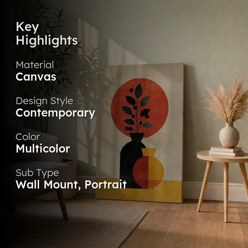 Balanced Shapes Still Life Canvas Wall Art media 2