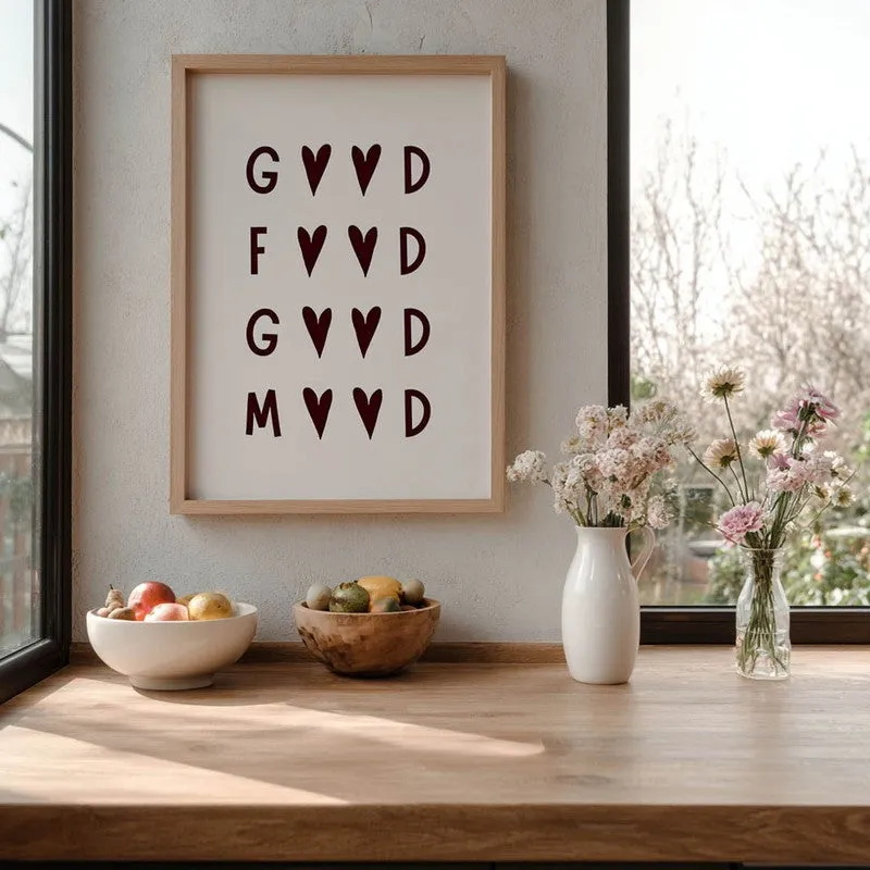 Kitchen Quotes Archival Canvas Wall Art - Brown media 7