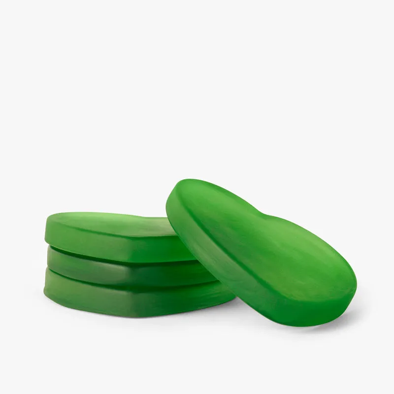 Glossy Hearty Mist Glass Coaster (Green) - Set Of Four media 4