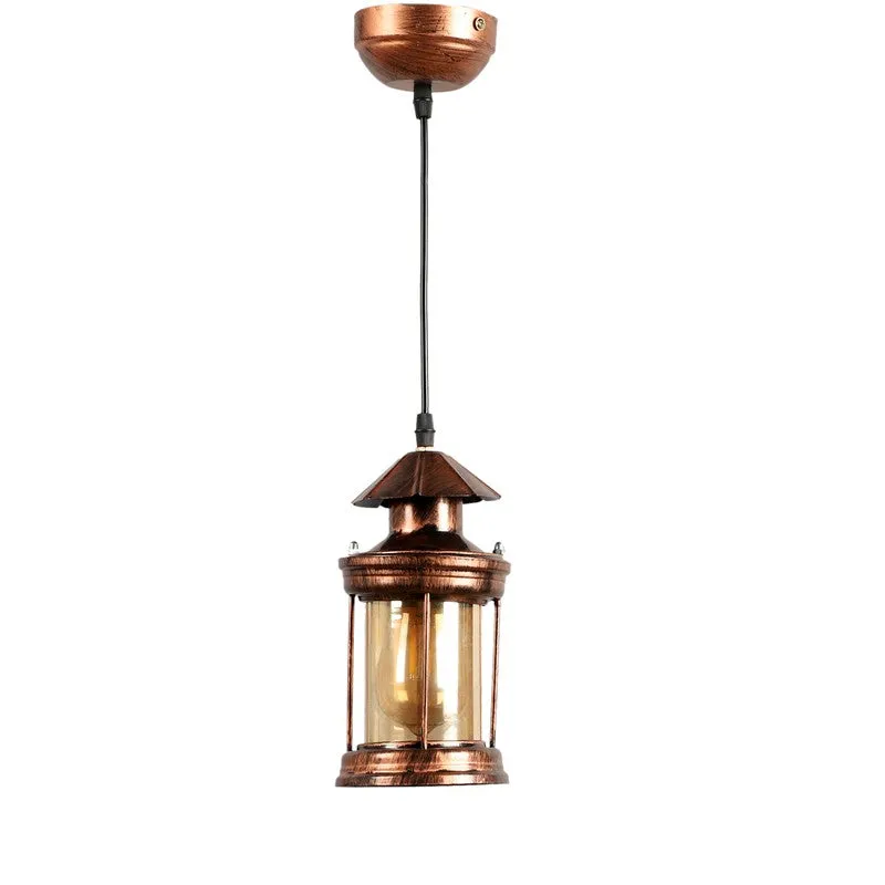 Copper Shine Glass Ceiling Lamp media 3